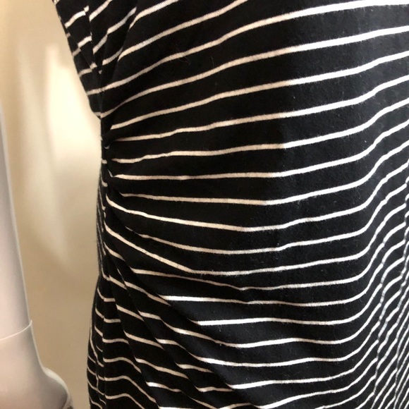WHBM Short Sleeve Black and White Top L - Picture 3 of 5